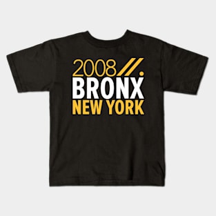 Bronx NY Birth Year Collection - Represent Your Roots 2008 in Style Kids T-Shirt